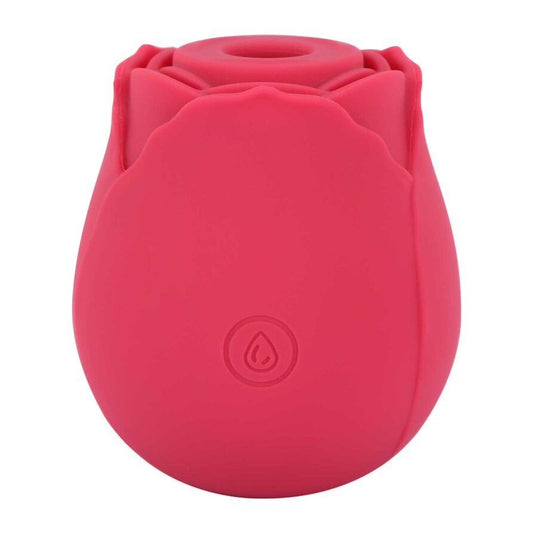 Me You Us Rosebud Sucking Vibrator 2.7" Red - 10 Modes 60 Min Waterproof USB Silicone