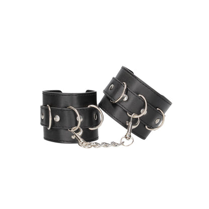 Ouch Leather Cuffs - Quality Stitched D-Ring Devotion