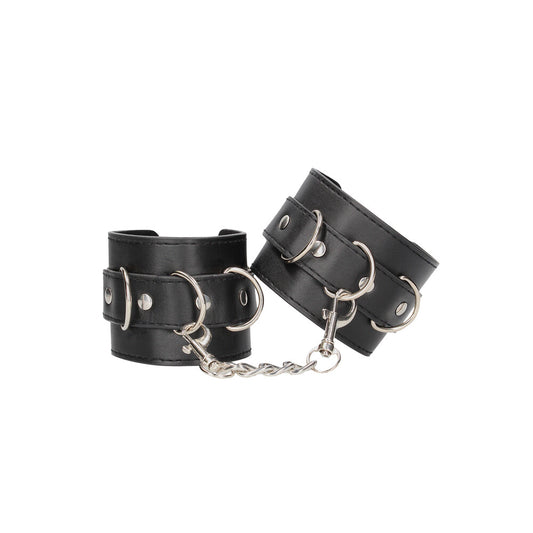 Ouch Leather Cuffs - Quality Stitched D-Ring Devotion