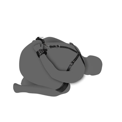 Ouch Body Harness with Thigh and Hand Cuffs - Wild Ride Restraint
