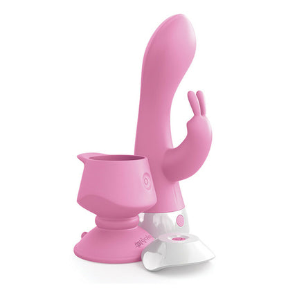 3Some Wall Banger Rabbit Vibe 7.8" Pink - Remote Suction Waterproof 7 Functions 3 Speeds USB