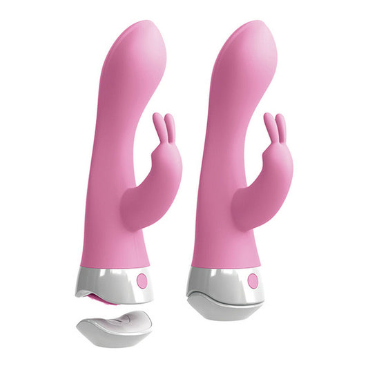 3Some Wall Banger Rabbit Vibe 7.8" Pink - Remote Suction Waterproof 7 Functions 3 Speeds USB