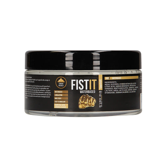 Fist It Water Based Lube 300ml - Dermatologically Tested Fat-Free Odourless Tasteless Latex Compatible