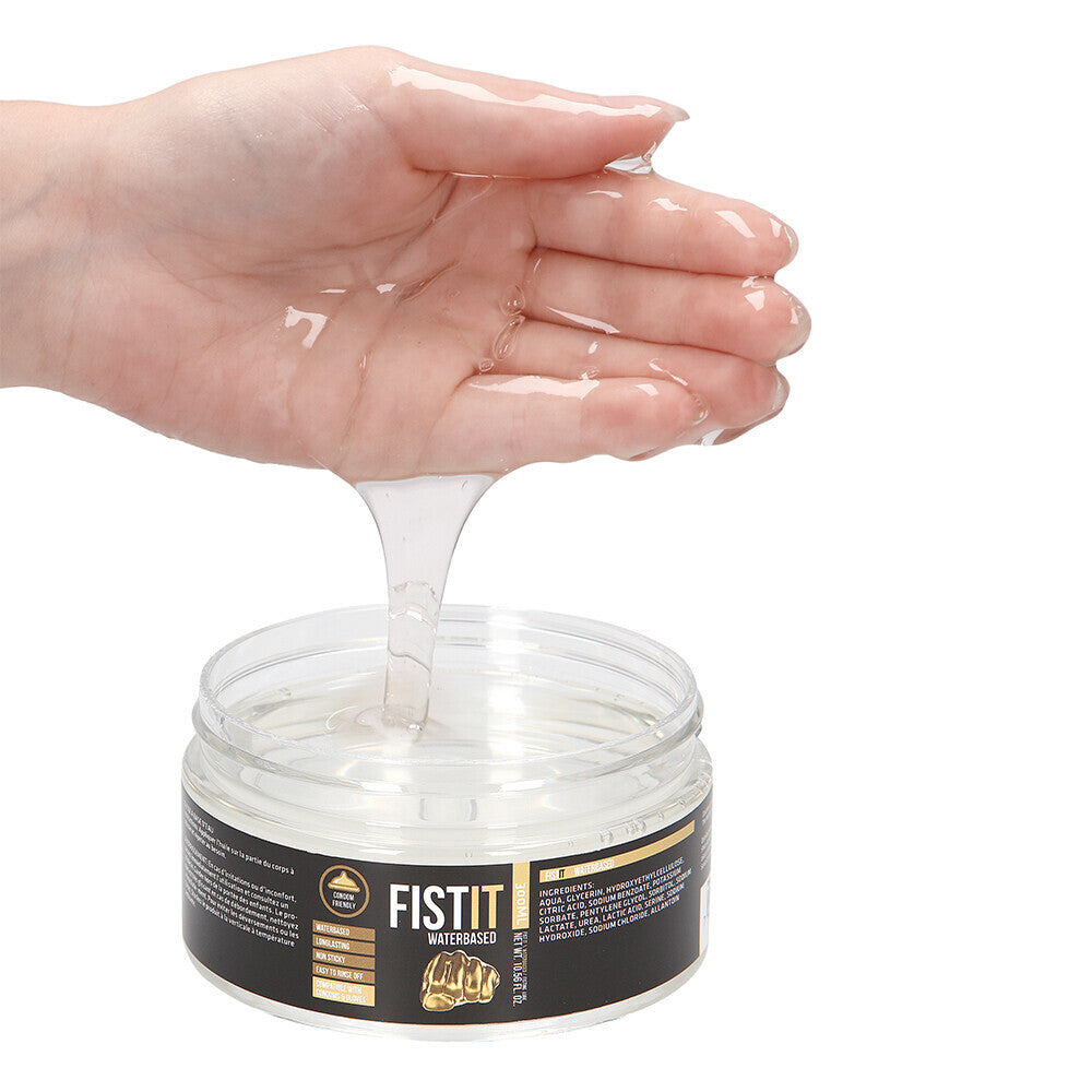 Fist It Water Based Lube 300ml - Dermatologically Tested Fat-Free Odourless Tasteless Latex Compatible