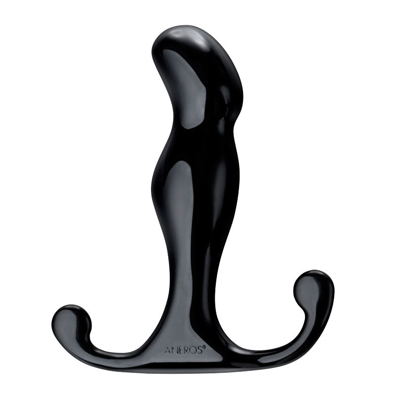 Aneros Progasm Jr 4.5" Black - Round Perineum Tab Kundalini K-Tab Hands-Free