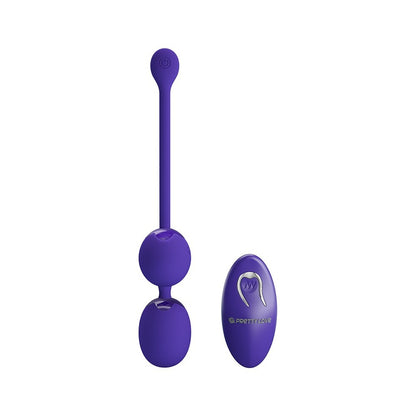 Pretty Love Willie Youth Kegel Balls Purple - 12 Vibration Remote Control USB
