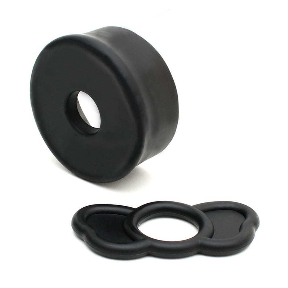 Rimba PPump PP01 Manual Penis Enlargement System 8.5" Clear - Pull Rod Waterproof Pressure Release Elephant Ring