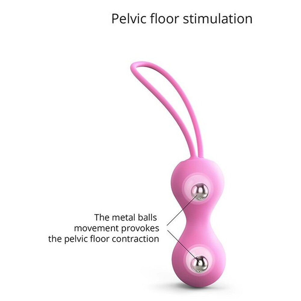 Love To Love Joia Kegel Balls 8cm Pink - 100% Liquid Silicone Imperceptible