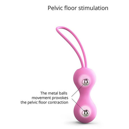 Love To Love Joia Kegel Balls 8cm Pink - 100% Liquid Silicone Imperceptible