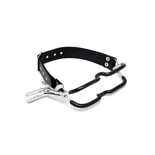 Rimba Jennings Mouth Clamp With Strap Black - Medical-Grade Ratchet Devotion