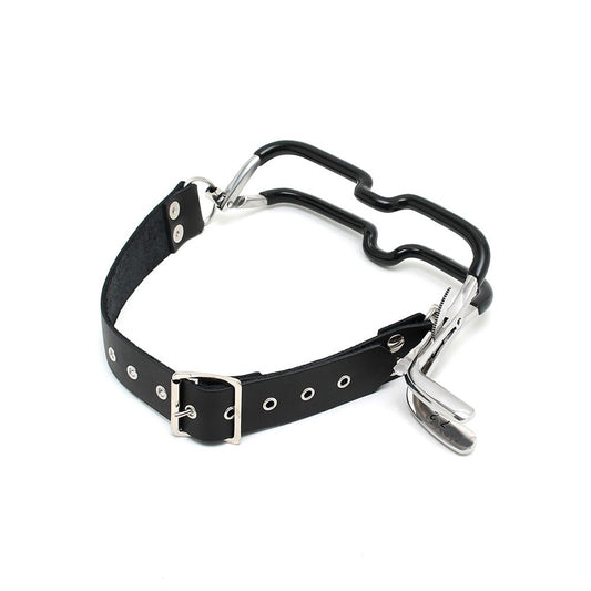 Rimba Jennings Mouth Clamp With Strap Black - Medical-Grade Ratchet Devotion