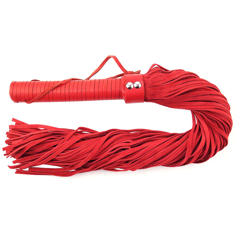 Rouge Red Suede Flogger 27" - Root Suede