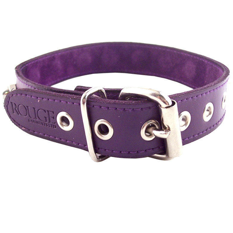 Rouge Purple Nut Collar 19" - Crown Studded