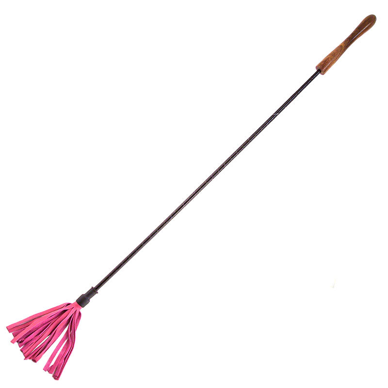 Rouge Wooden Handle Riding Crop Pink 27" - Heart Artisan Crop