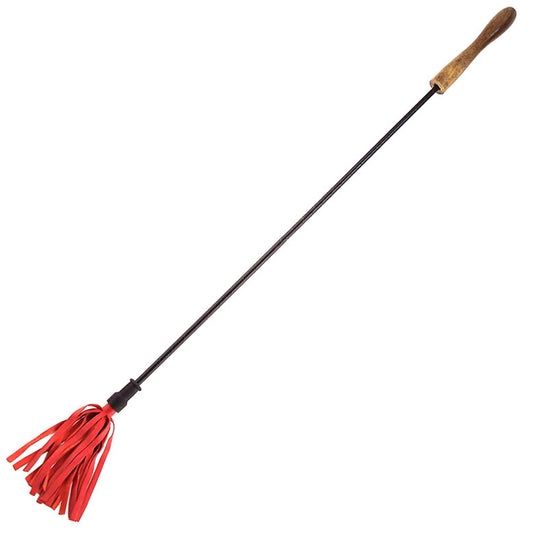 Rouge Wooden Handle Riding Crop Red 27" - Root Artisan Crop
