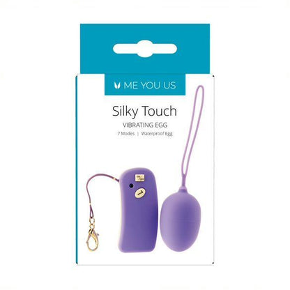 Me You Us Silky Touch Remote Controlled Vibrating Egg 2" Purple - 7 Functions Secret Pleasure