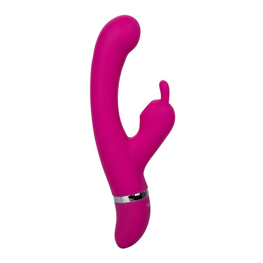 Foreplay Frenzy Bunny Kisser Vibrator 8" - Suction & Vibration Pink Rabbit