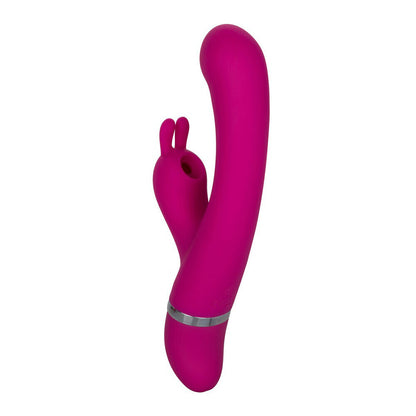 Foreplay Frenzy Bunny Kisser Vibrator 8" - Suction & Vibration Pink Rabbit