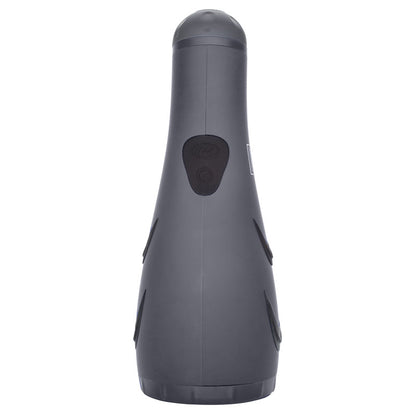 Apollo Hydro Power Stroker Silicone Masturbator Waterproof Grey - 30 Functions Textured Chamber Suction Cup