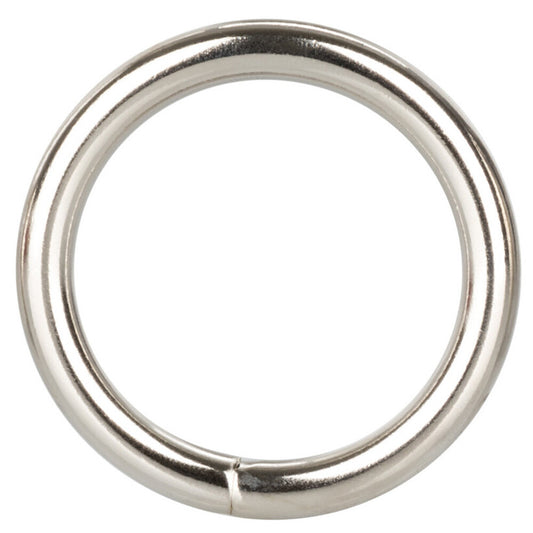 Medium Silver Cock Ring 1.5" - Sleek Metal Erection Enhancer