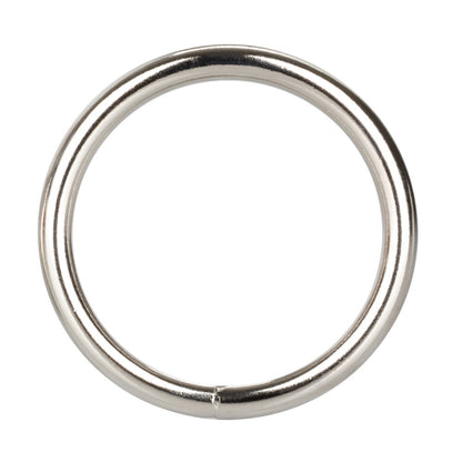 Large Silver Cock Ring 2" - Metal Erection Stamina Enhancer