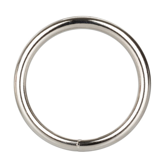 Large Silver Cock Ring 2" - Metal Erection Stamina Enhancer