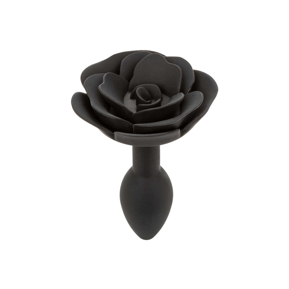 CalExotics Forbidden Small Rose Anal Plug 3 Inches Black - Petite Devotion