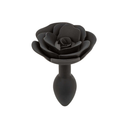 CalExotics Forbidden Small Rose Anal Plug 3 Inches Black - Petite Devotion