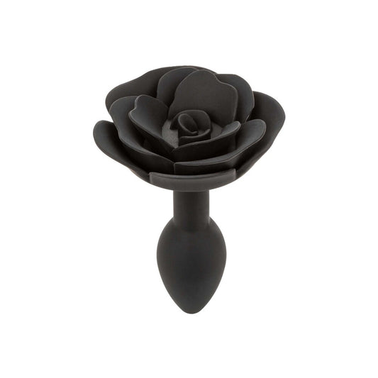 CalExotics Forbidden Small Rose Anal Plug 3 Inches Black - Petite Devotion