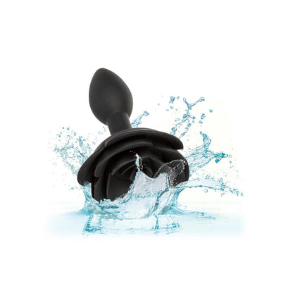 CalExotics Forbidden Small Rose Anal Plug 3 Inches Black - Petite Devotion