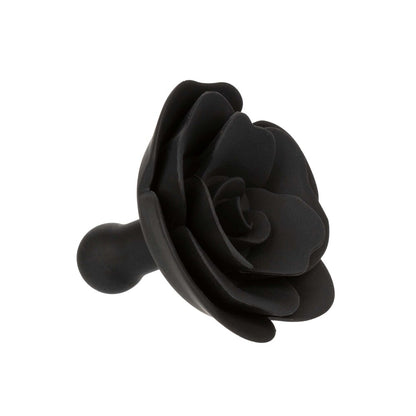CalExotics Forbidden Removable Rose Gag Black - Breathable Silicone Devotion