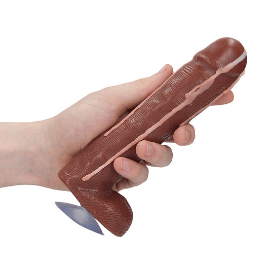 Dicky Soap With Balls Flesh Brown - Novelty Penis-Shaped Cleansing Bar 18cm