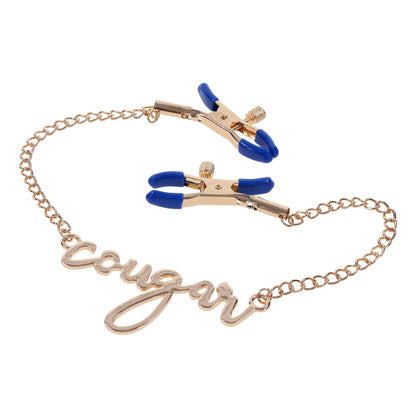 Sportsheets Cougar Nipple Clamps - Adjustable Chain Clamps