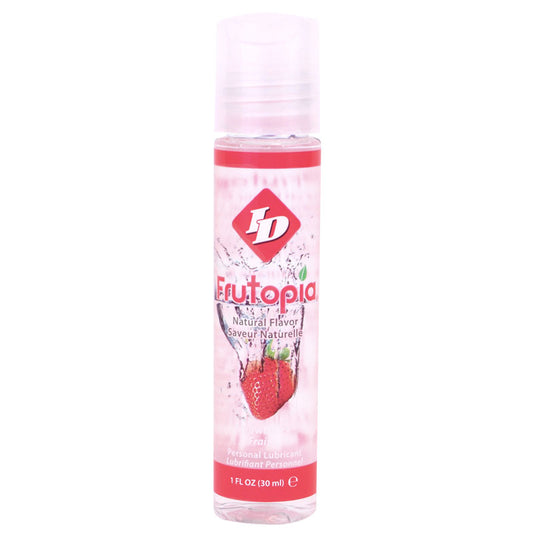 ID Frutopia Strawberry Flavoured Lubricant 30ml - Travel Strawberry