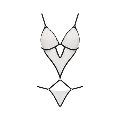 White Cut-Out Body with Lace Cups - Orihime Grace