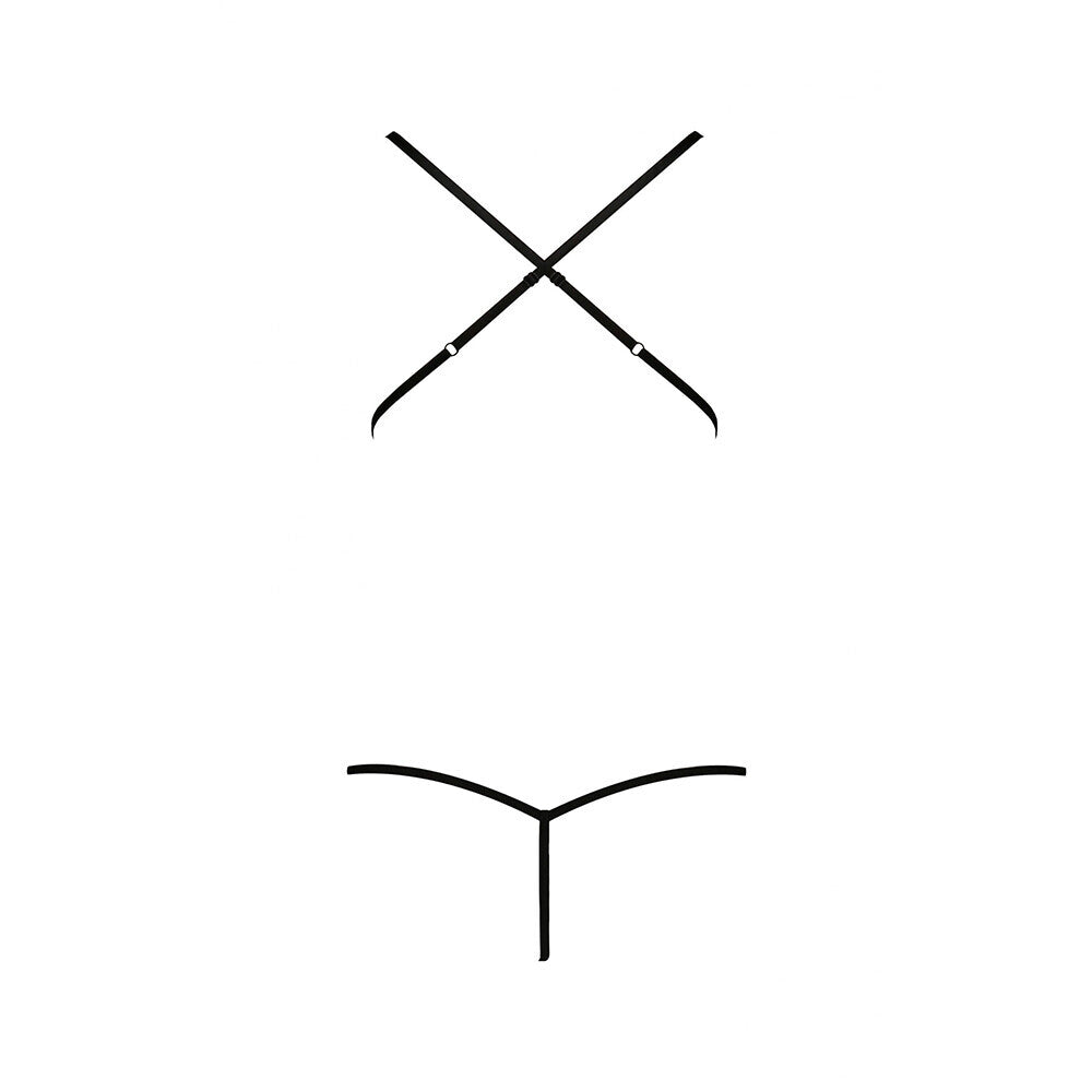 White Cut-Out Body with Lace Cups - Orihime Grace