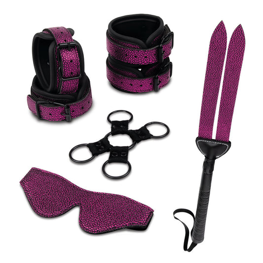 Whipsmart 7 Piece Dragonskin Bondage Set - Fantasy Purple Devotion