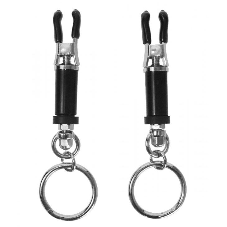 Bondage Ring Barrel Nipple Clamps - Sacred Torment