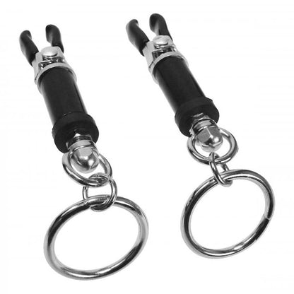 Bondage Ring Barrel Nipple Clamps - Sacred Torment