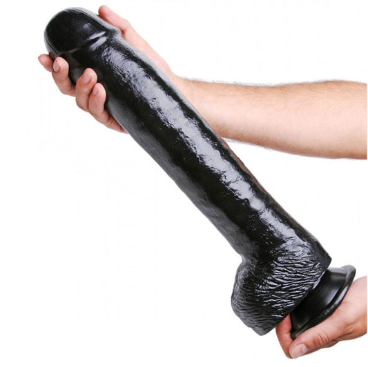 The Black Destroyer - Extreme 16.5 Inch Suction Cup Dildo