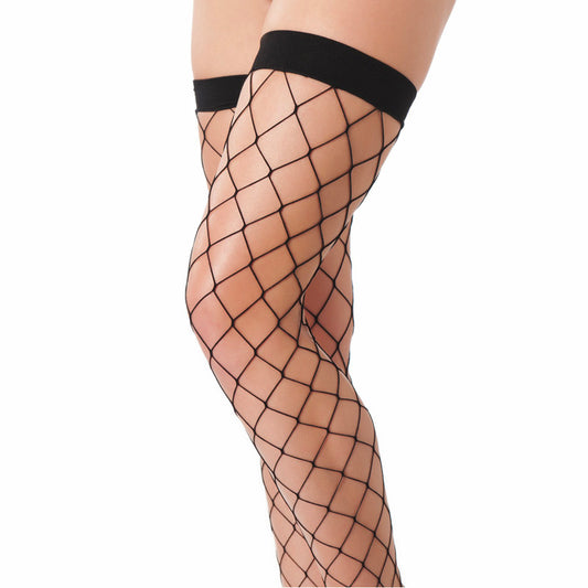 Black Fishnet Stockings - Classic Fishnet