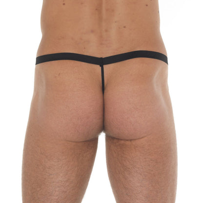 Rimba Black Fishnet See-Through G-String - Total Reveal Men's Underwear