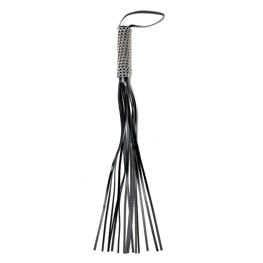Leather & Chain Whip 27 Inches - Hybrid Impact