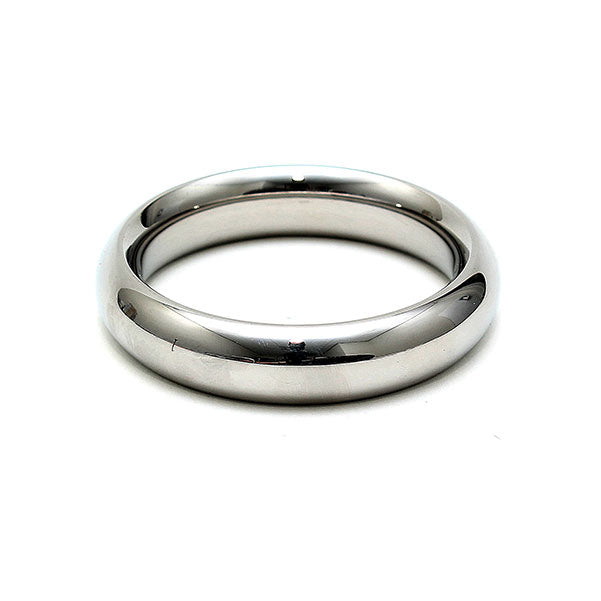 Metal Donut Cock Ring 1.5-1.75" Silver - Heavy Stainless Steel