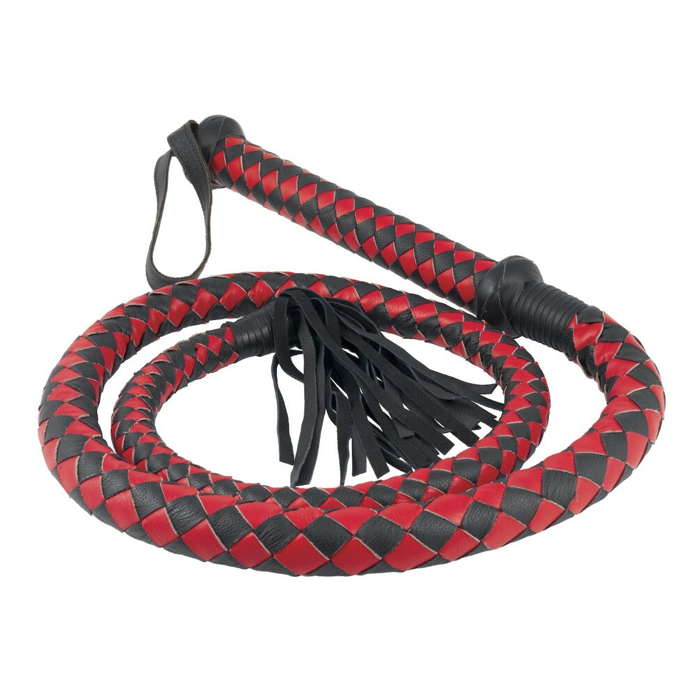 Long Arabian Whip Red & Black 78" - Master's Whip